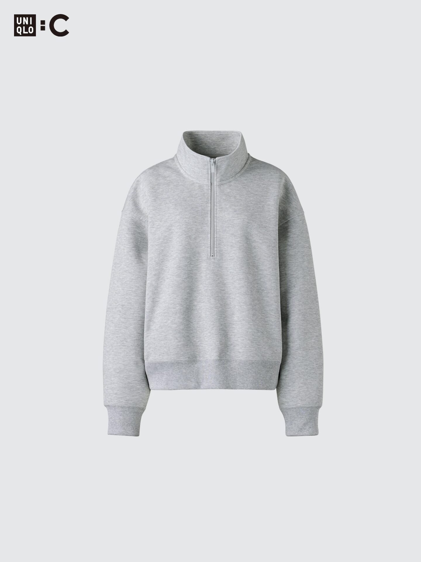 Sweat Half-Zip Pullover (Gray)