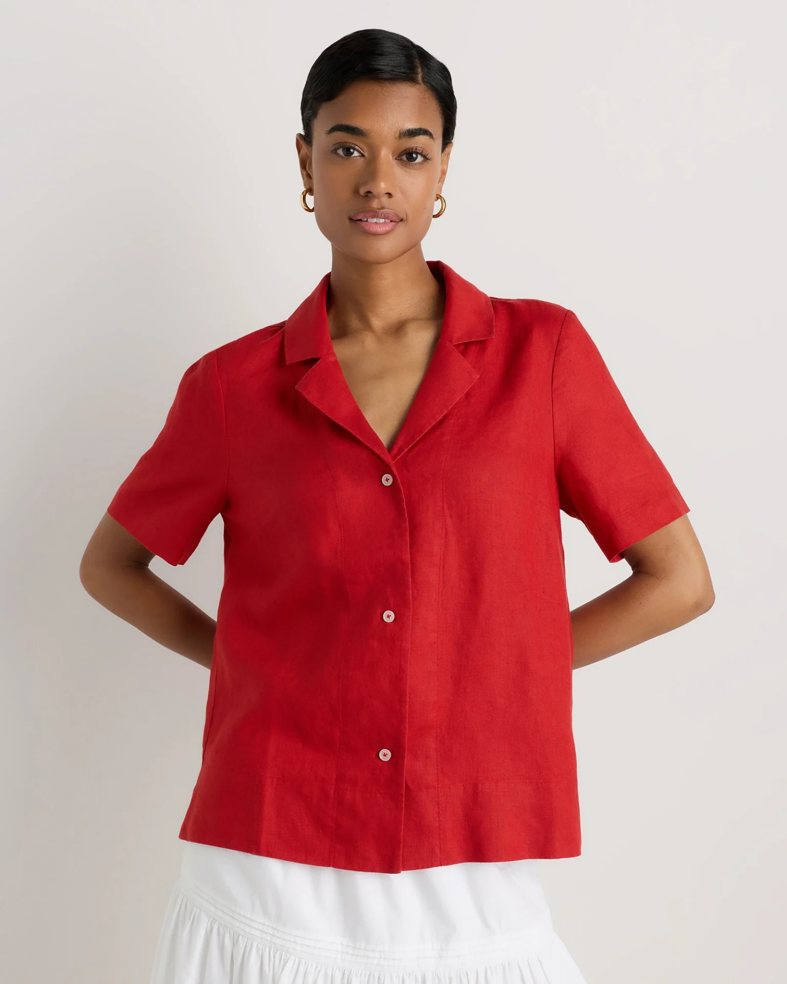 100% European Linen Short Sleeve Shirt (Chile)