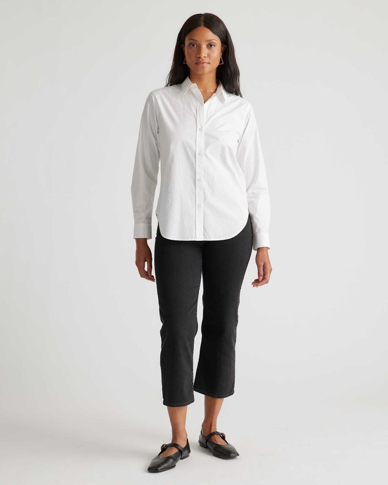 100% Organic Cotton Poplin Long Sleeve Shirt