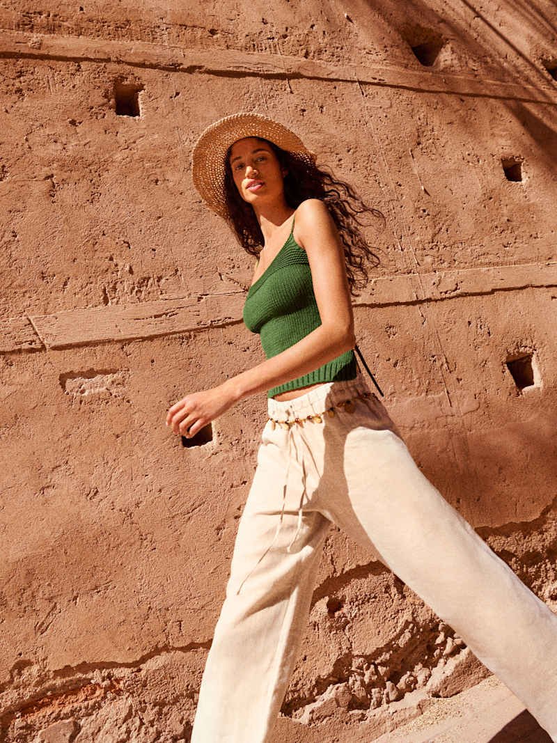 Olina Linen Pant (Oatmeal)