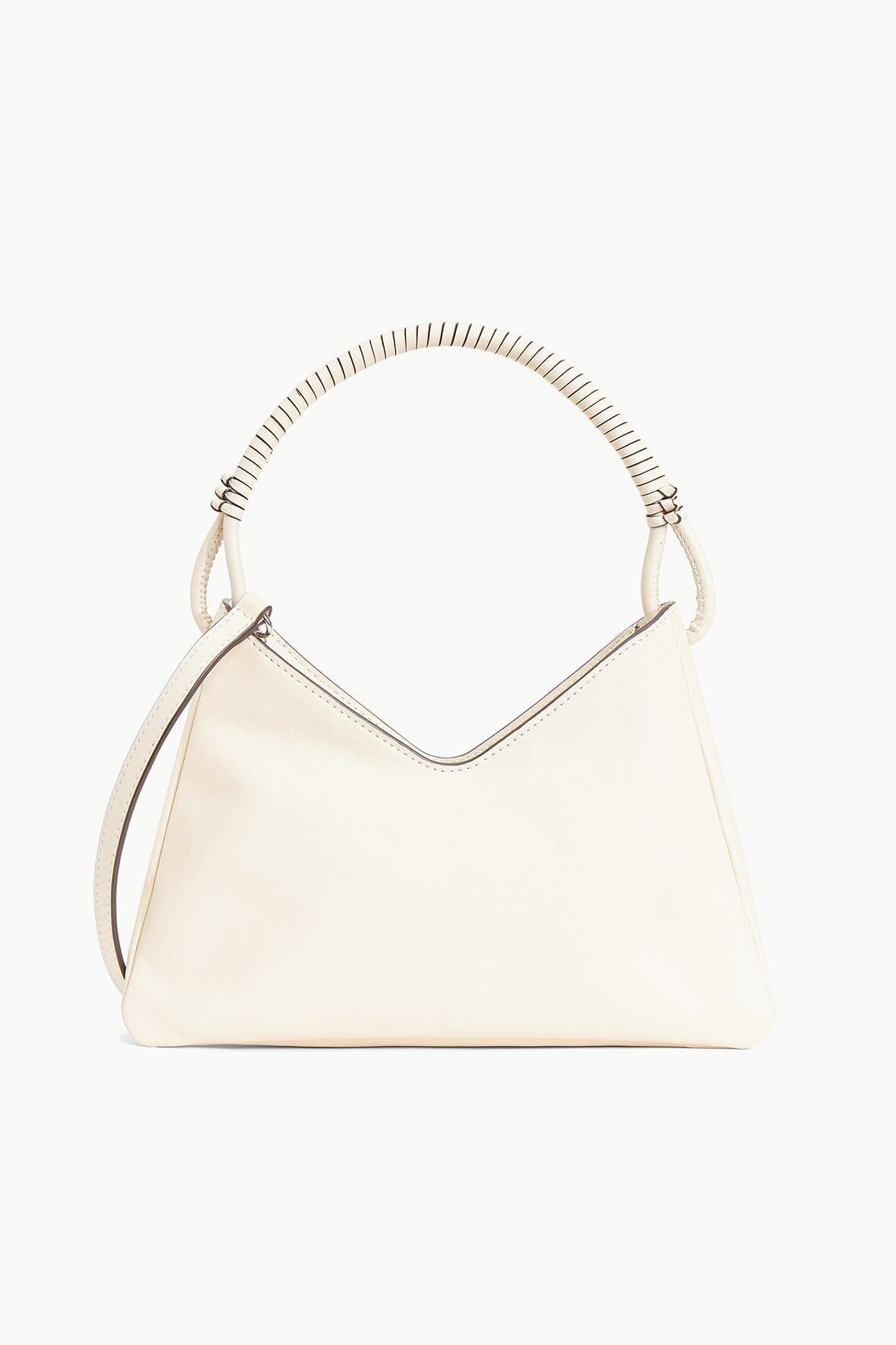 Valerie Suede Shoulder Bag (Cream)