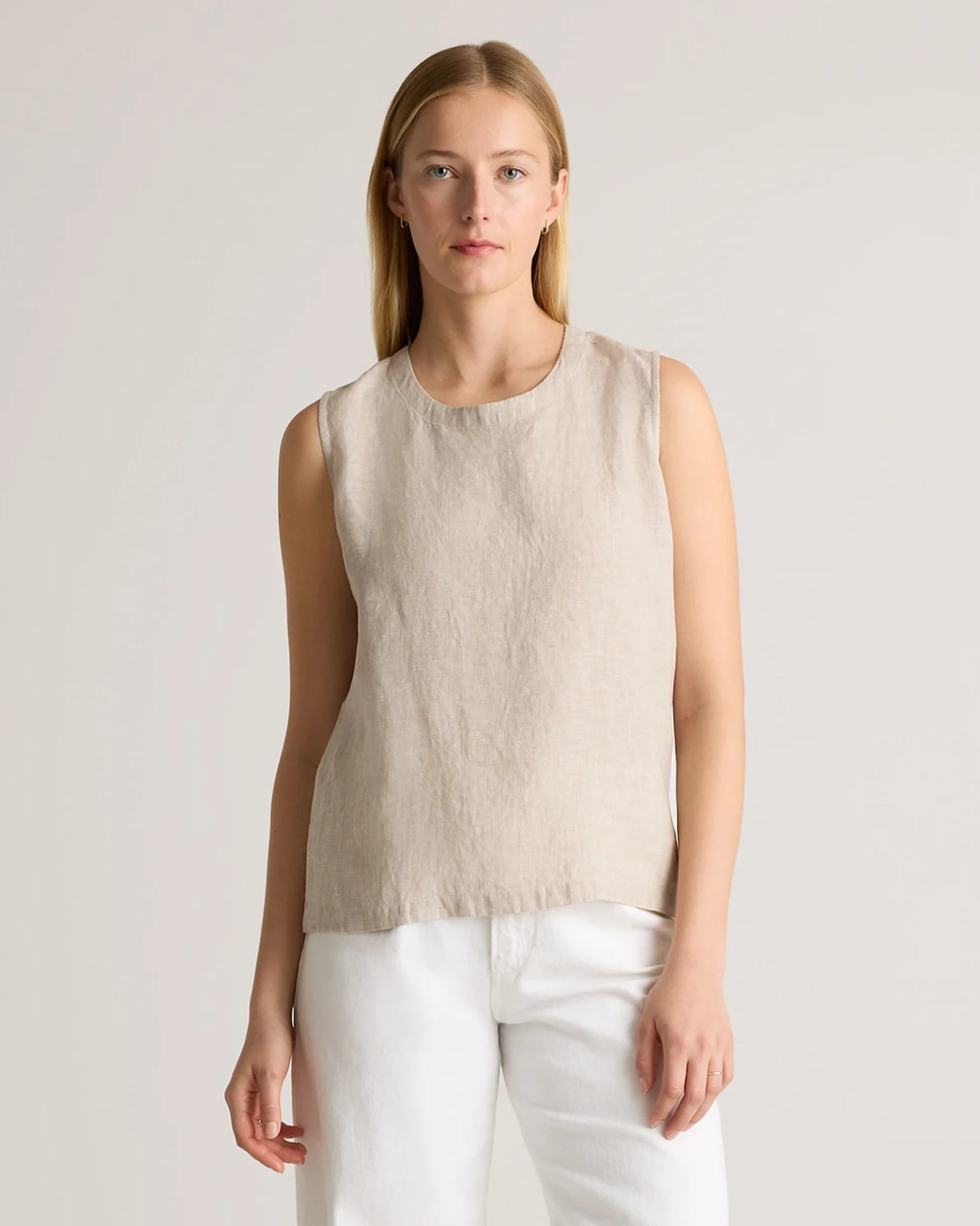 100% European Linen Tank