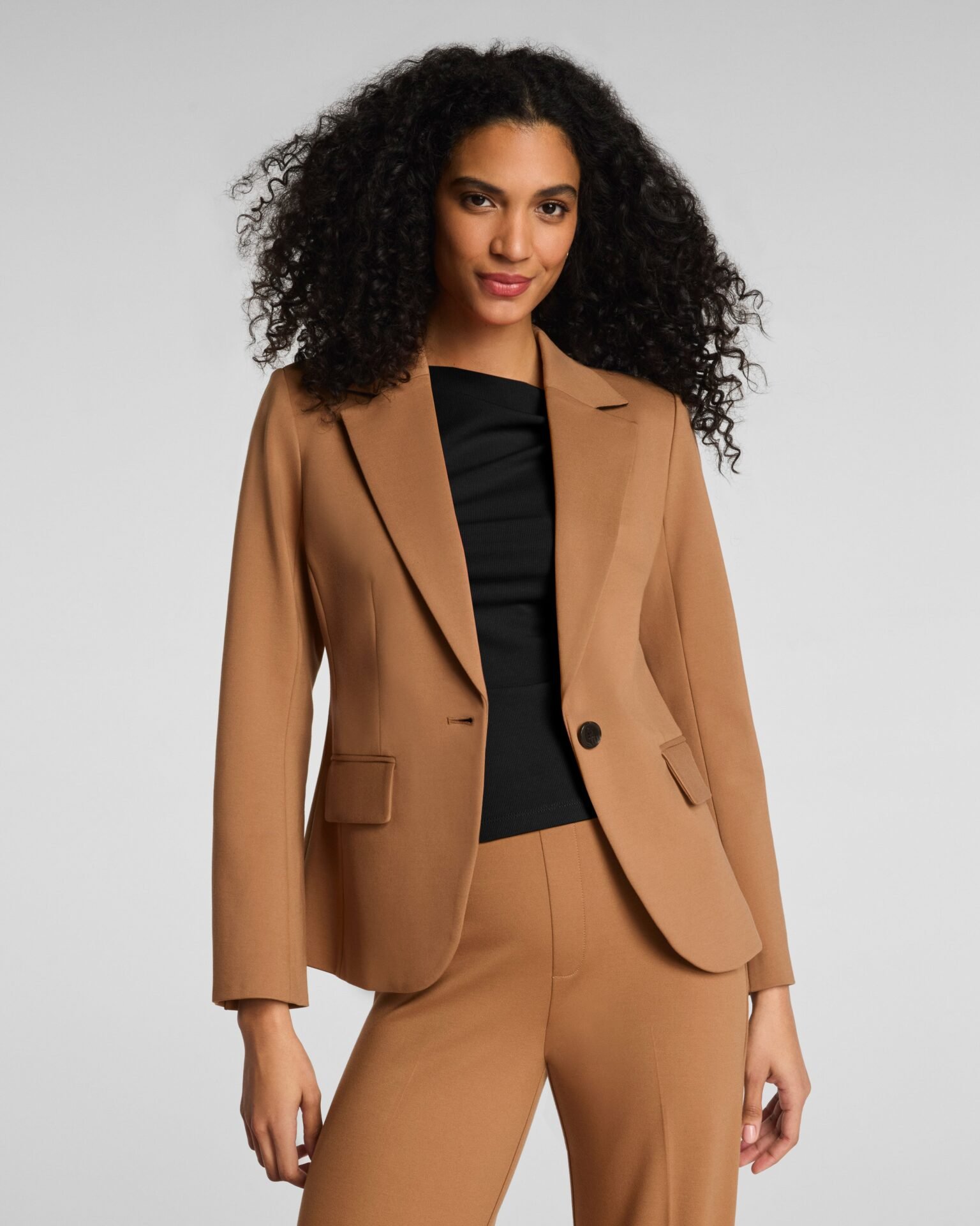 Ponte Tailored Blazer (Classic Black)