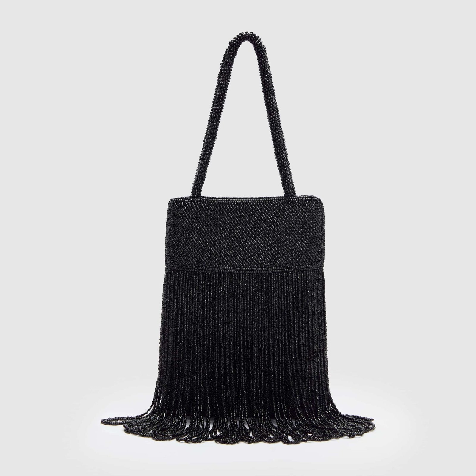 Valentina Mini Beaded Bag (Black Beaded)
