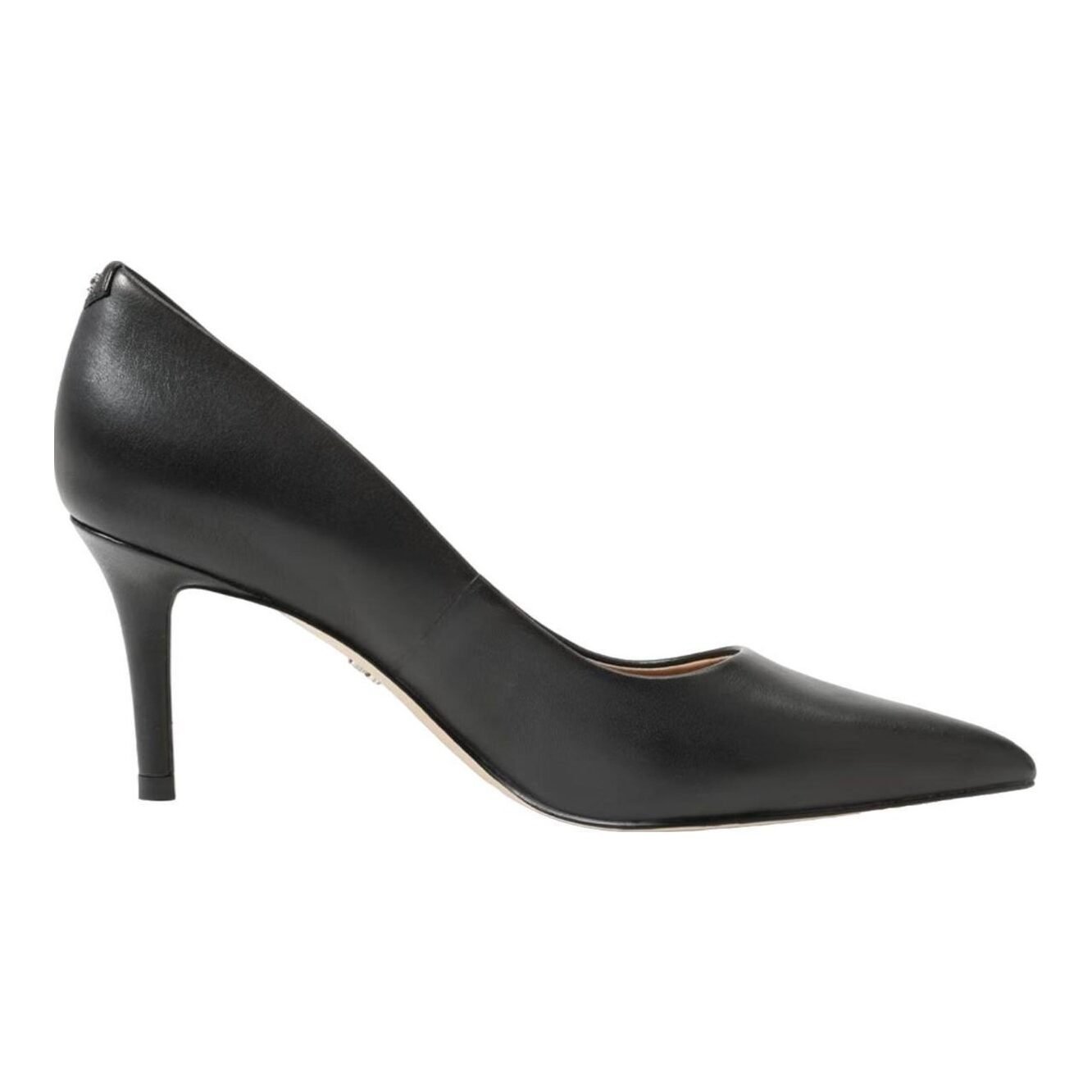Vienna Pointed Toe Pump (Black Leather)