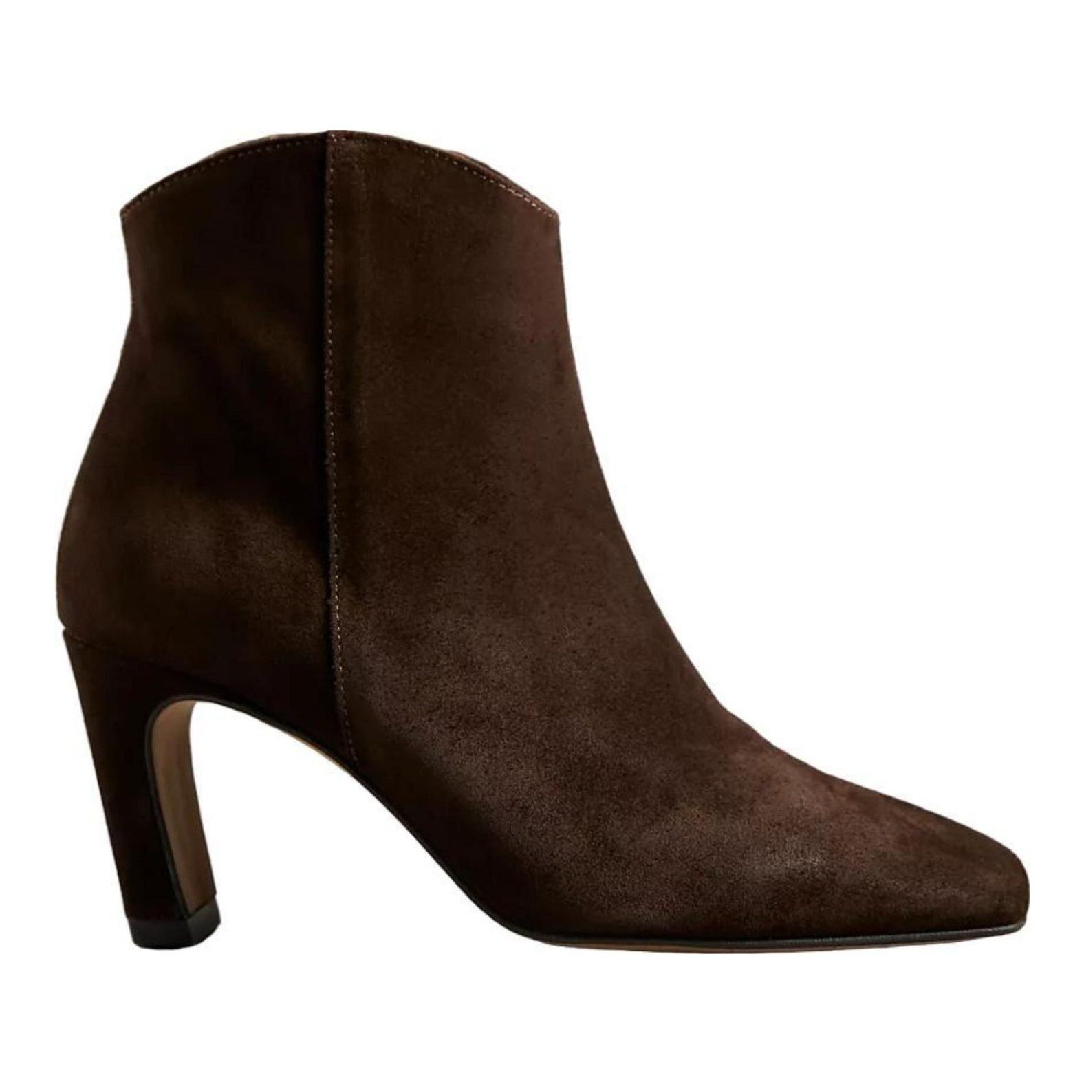 Western Ankle Boots (Brown Suede)