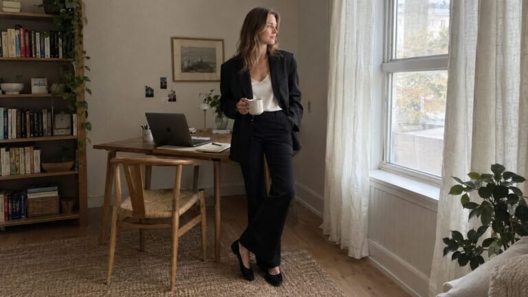 8-Piece Work-From-Home Capsule Wardrobe: 5 Elegant (But Comfortable) Outfits