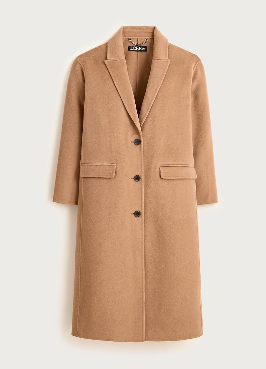 Chiara Topcoat in Double Face (Dark Camel)