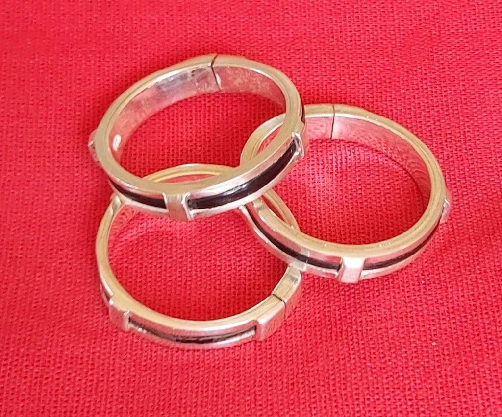 R13 Elephant Hair Ring & Sterling Silver