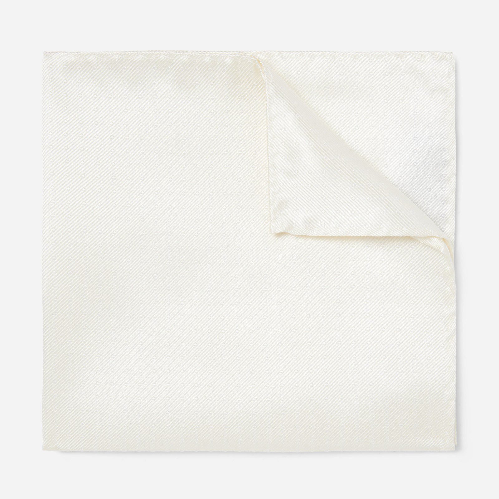Mini Dots Pocket Square (Ivory)