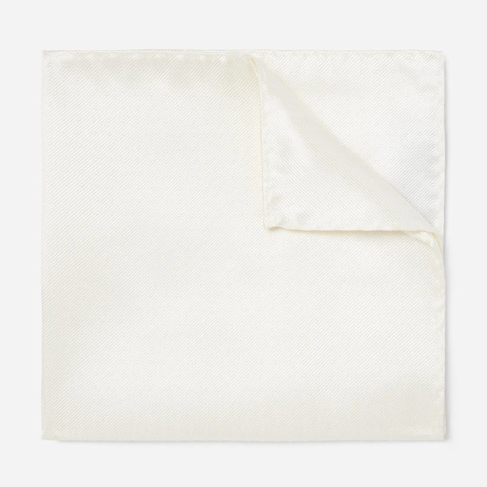 Mini Dots Pocket Square (Ivory)