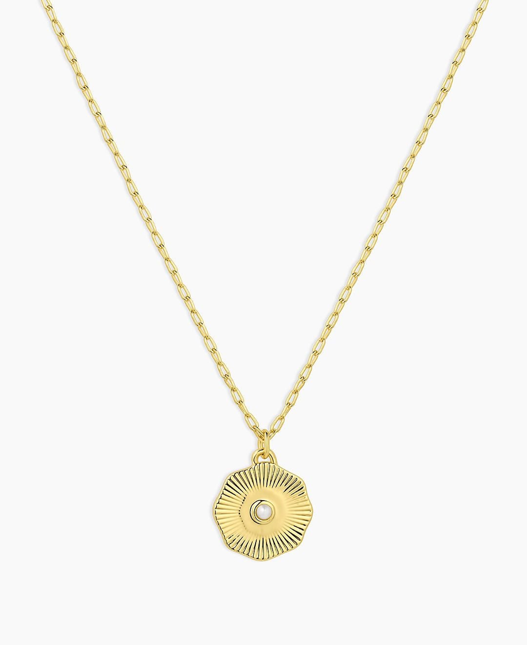 Birthstone Coin Necklace (18K Gold Plated)