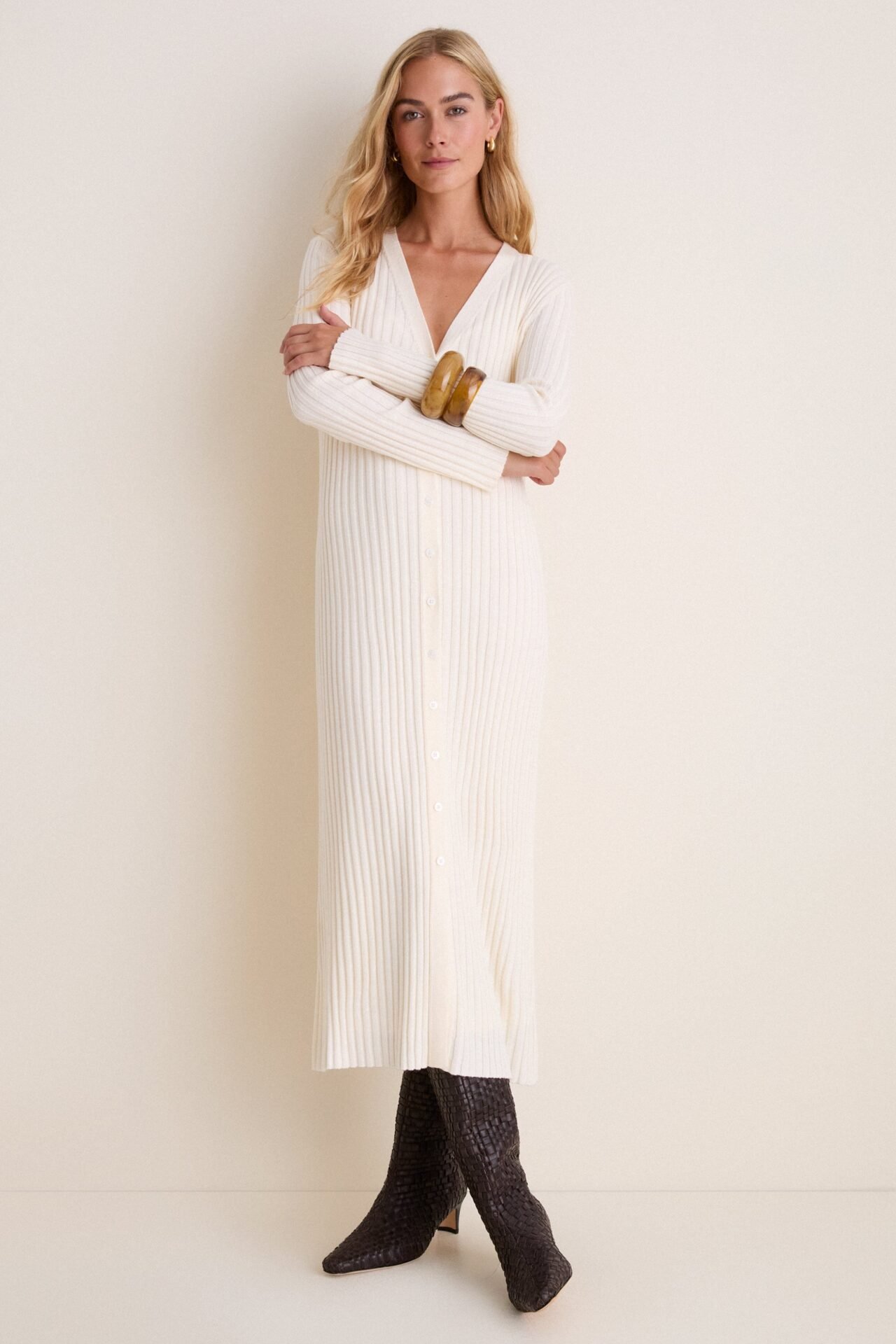 Ivory Callum Sweater Dress