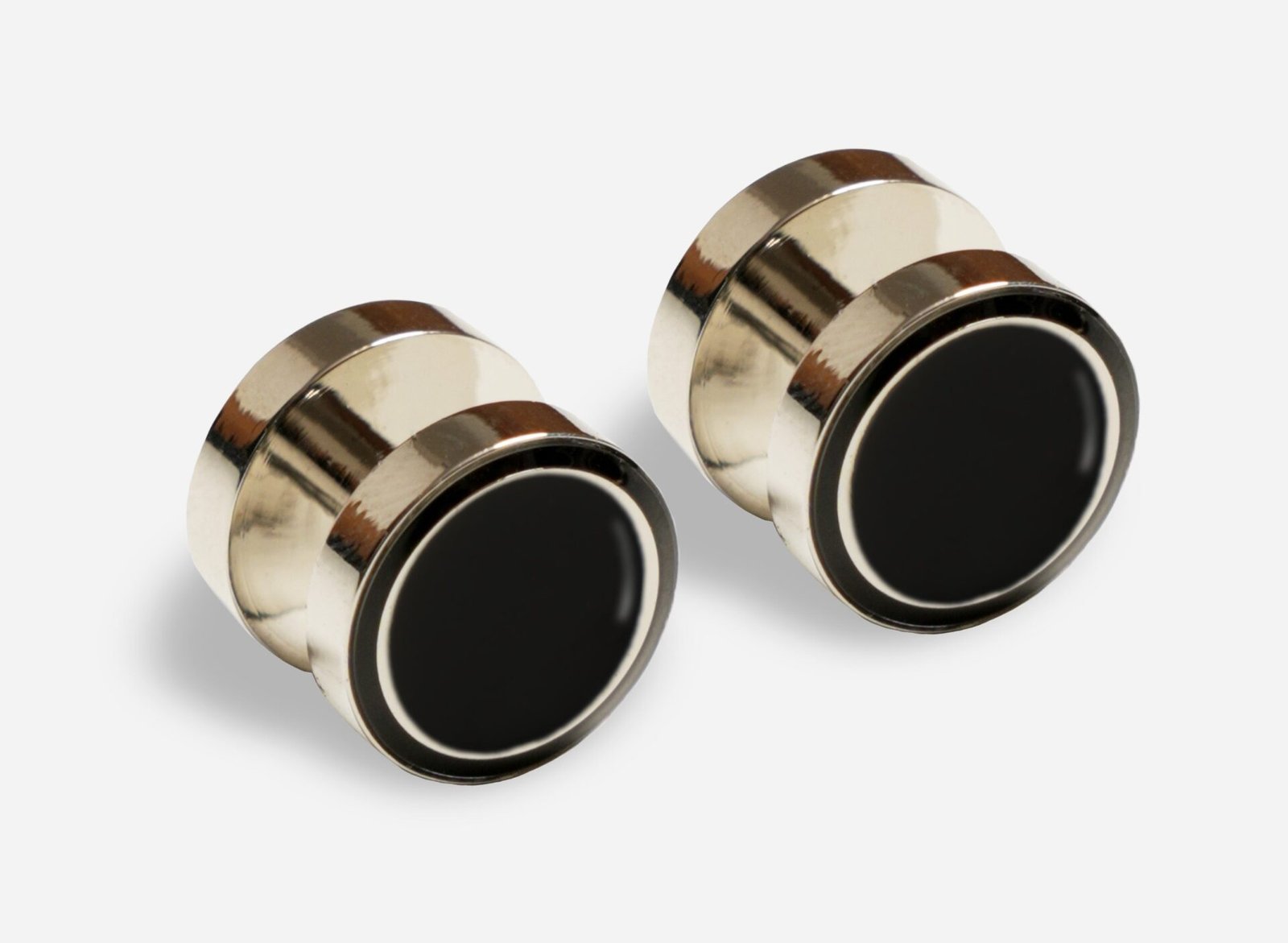 Reversible Onyx and Mother of Pearl Cufflinks