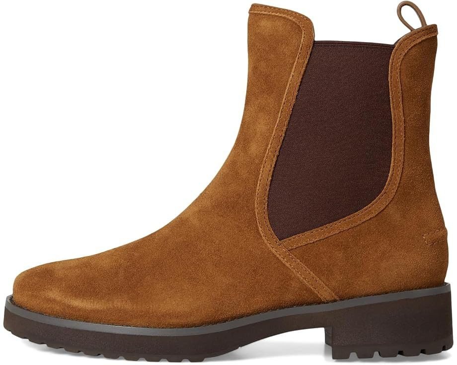 Lyndon Waterproof Chelsea Booties (Tobacco Suede Waterproof)