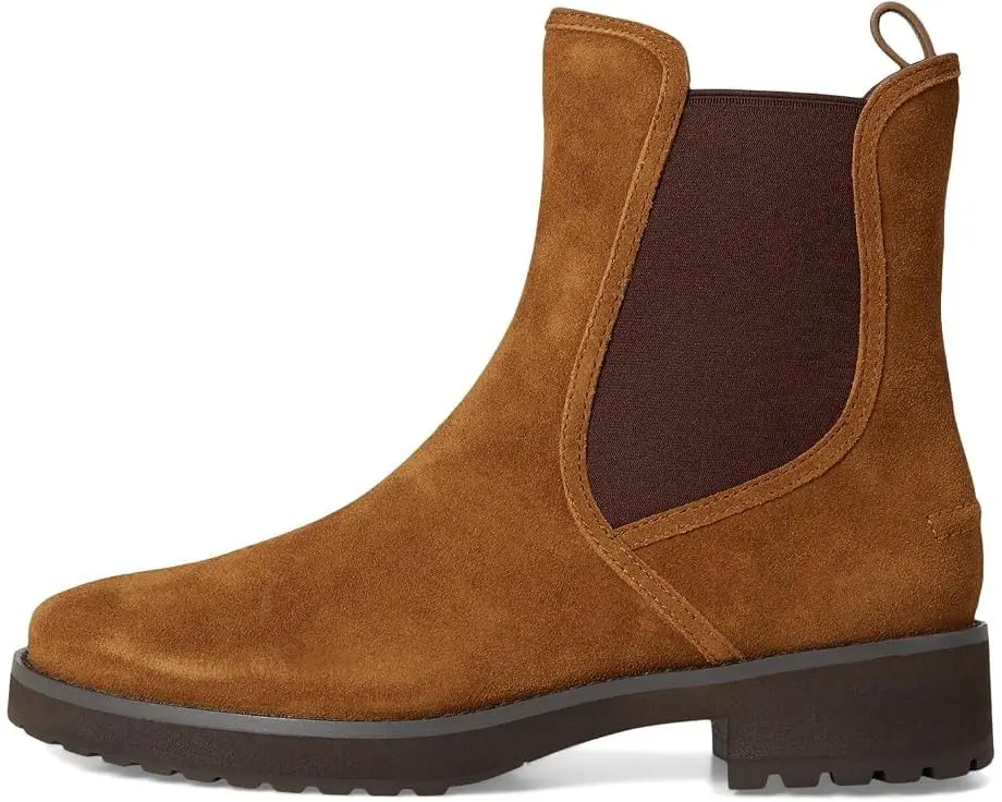 Lyndon Waterproof Chelsea Booties (Tobacco Suede Waterproof)