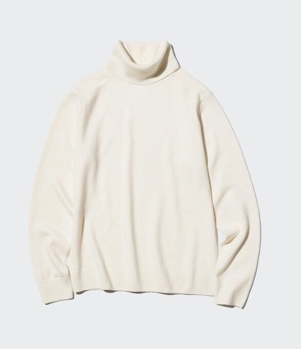 Cashmere Sweater | Turtleneck (01 Off White)