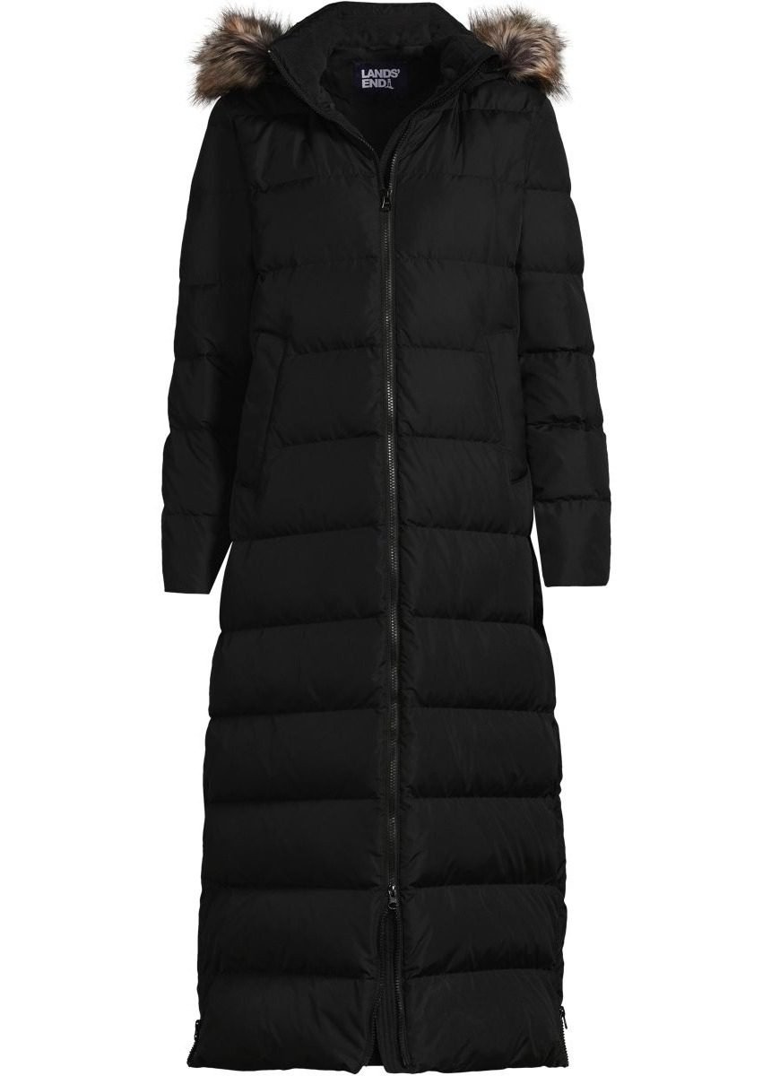 Women's Max 600 Down Long Maxi Coat (Black)
