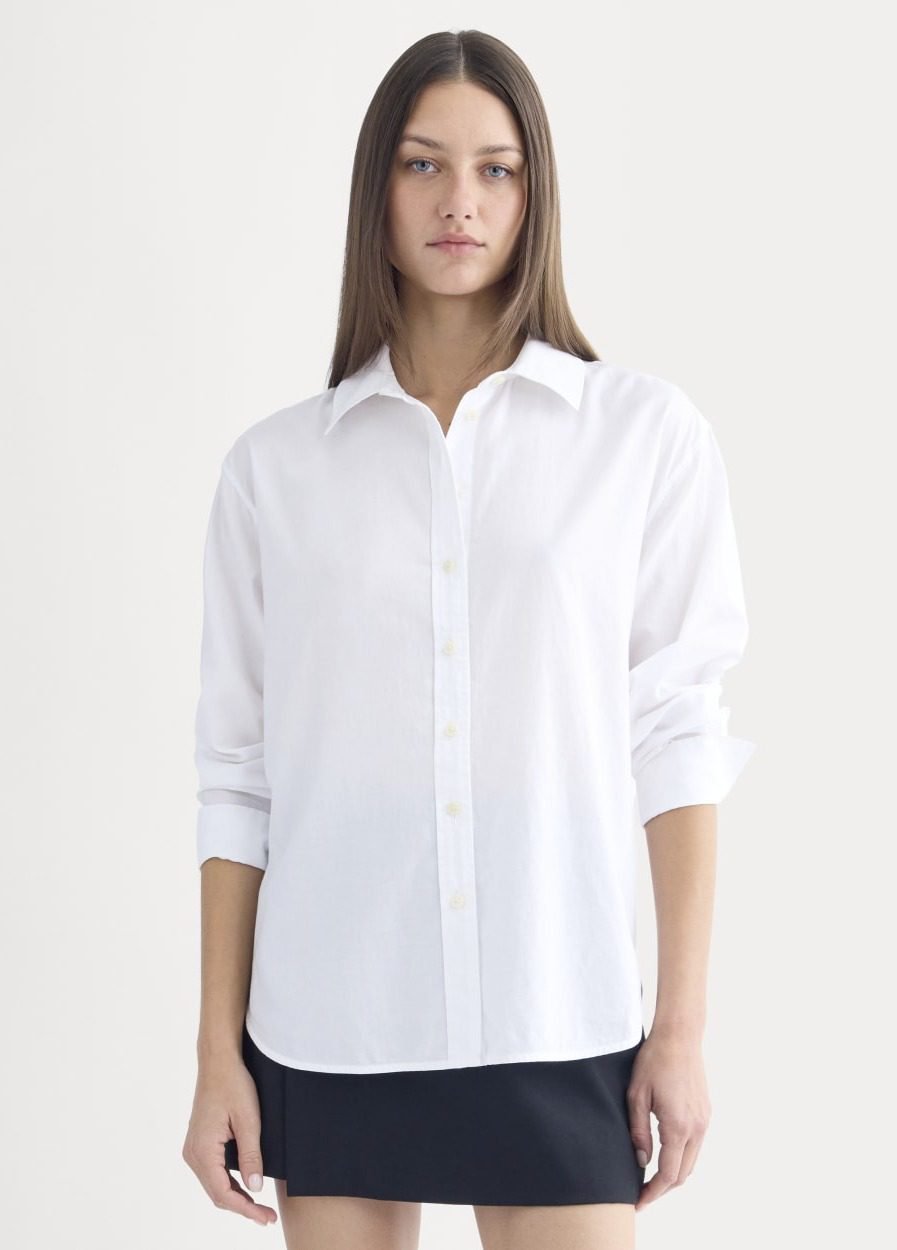 Everyday Shirt in Silky Cotton (White)