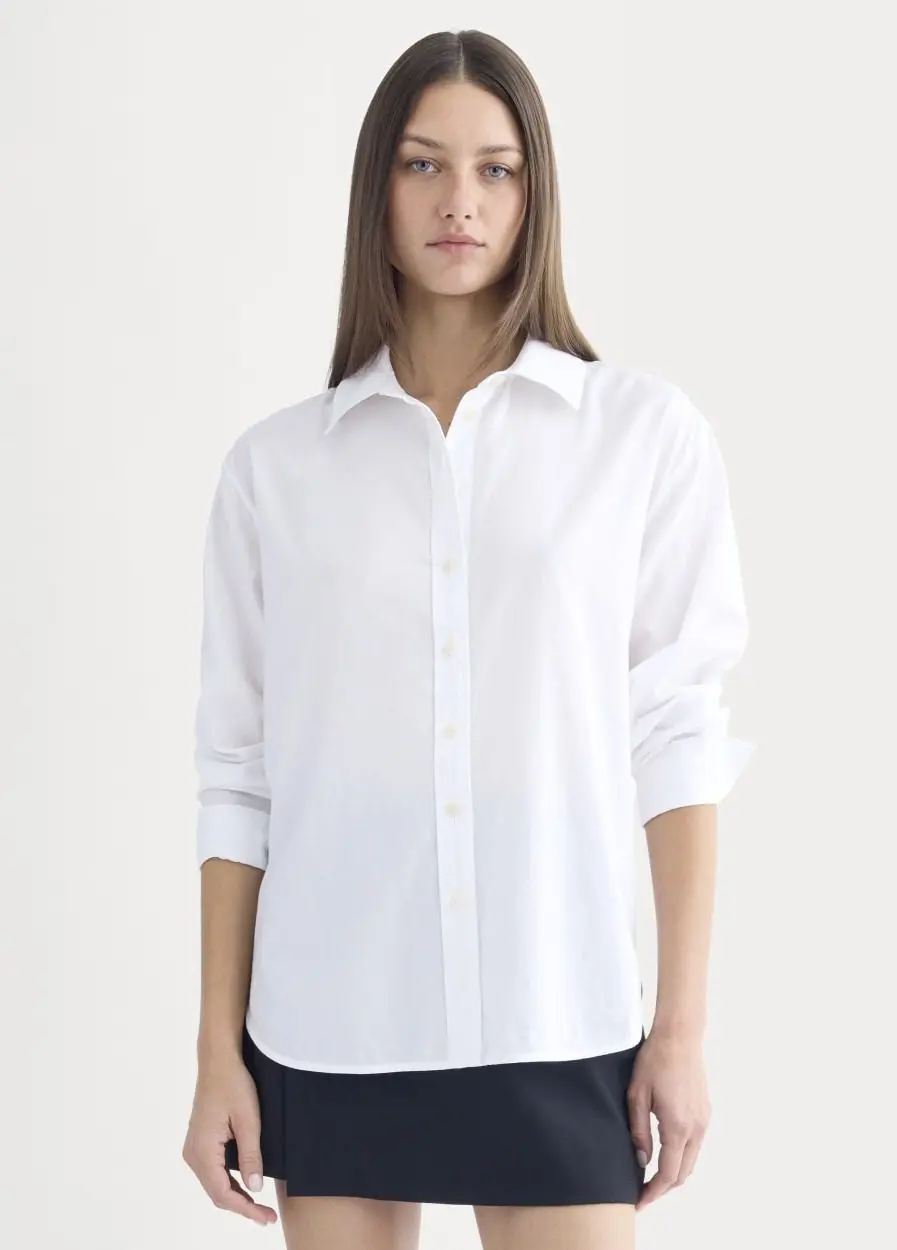 Everyday Shirt in Silky Cotton (White)