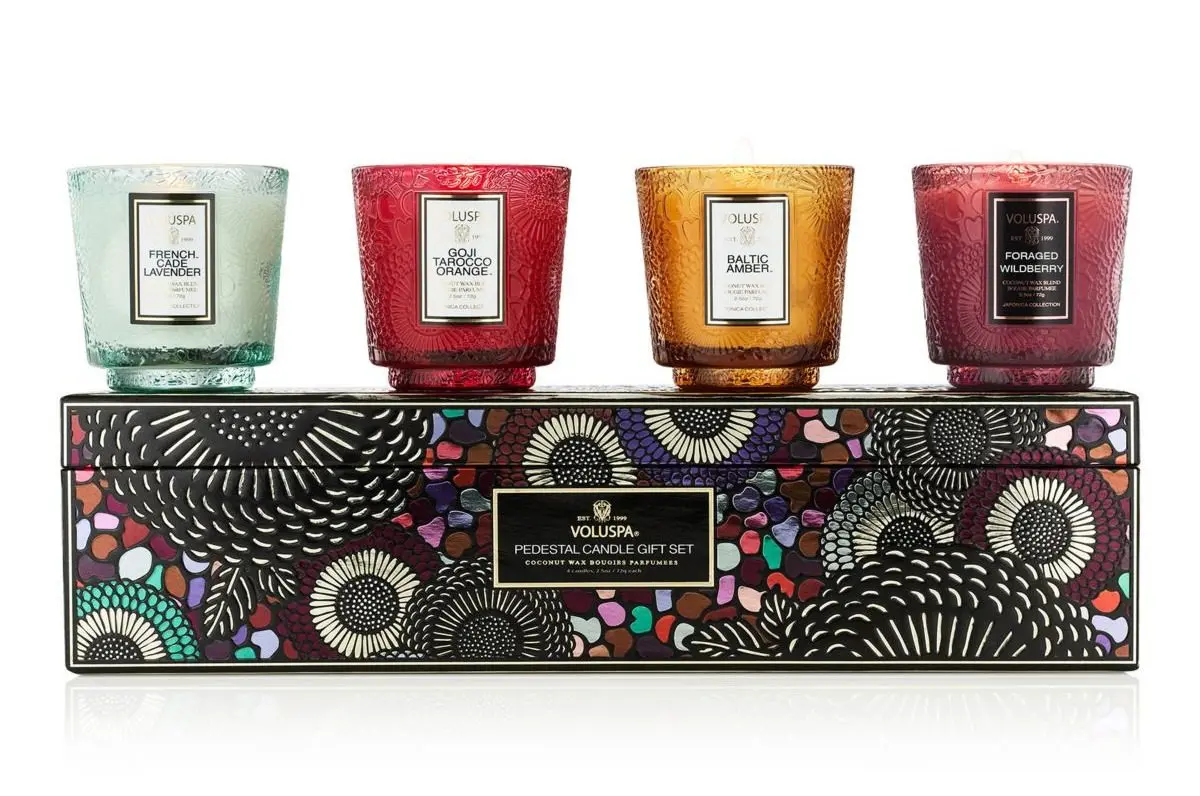 Voluspa Japonica Best Sellers 2.5 oz Candle Gift Set (Set of 4)