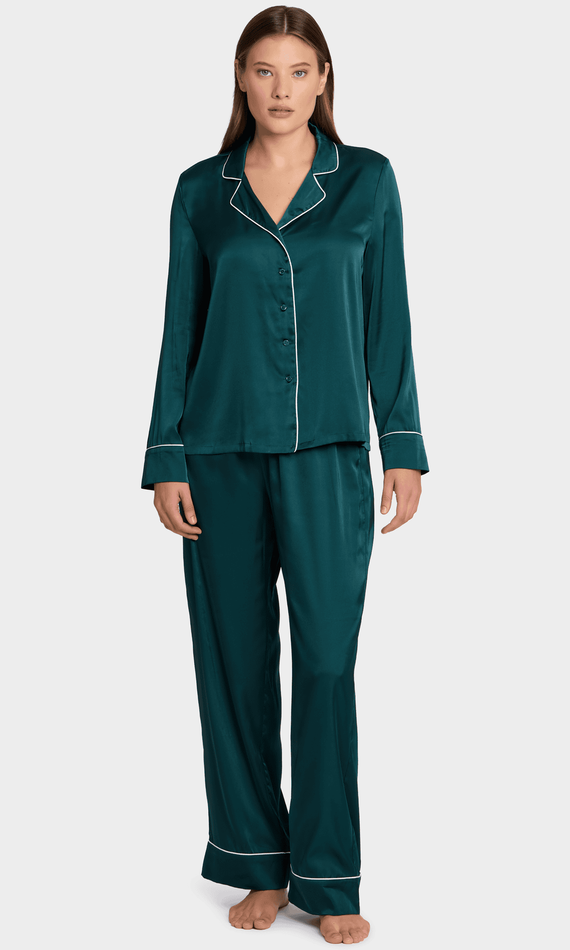 Bare The Washed Satin Pajama Set (Ponderosa Pine)