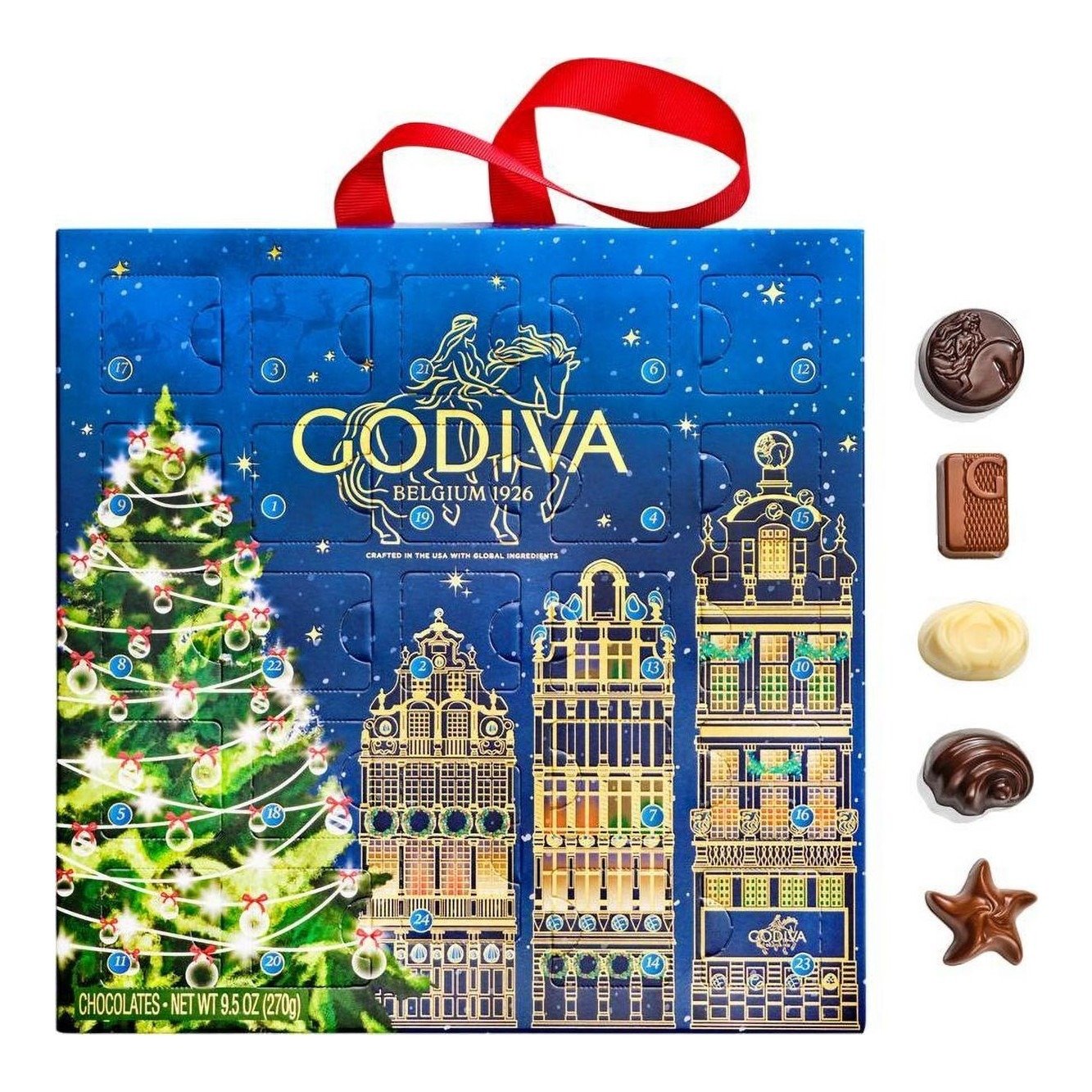 2026 Holiday Chocolate Advent Calendar, 24pc.