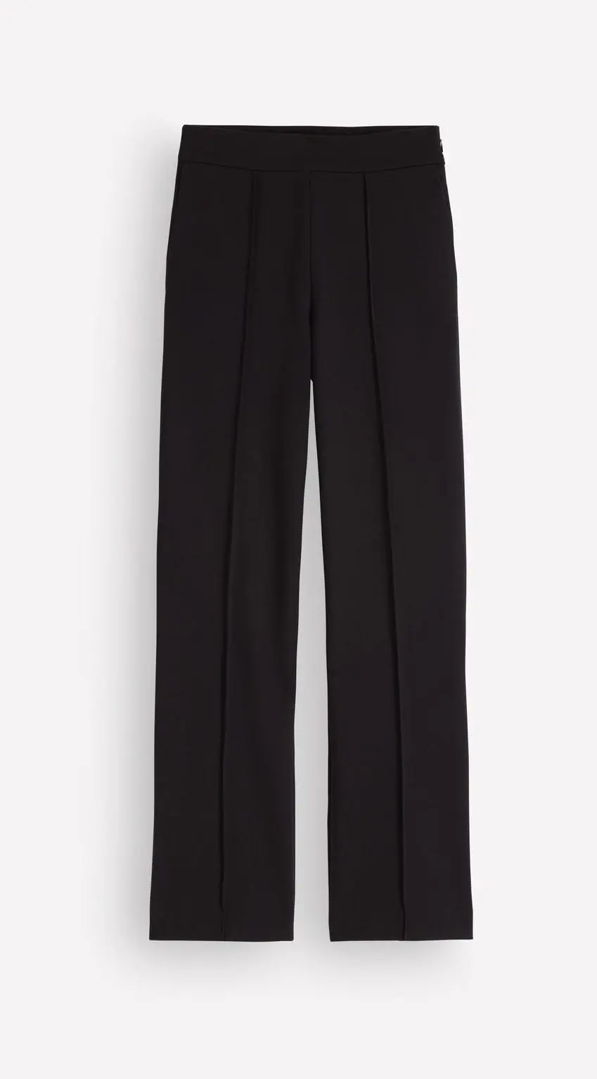 Straight Leg Ponte Pants (Black)