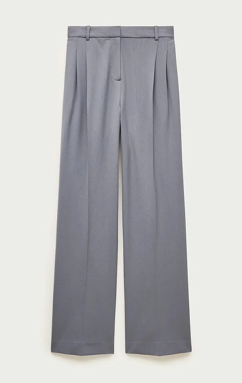Arched Trouser in Lightspun Wool Blend (Grey)