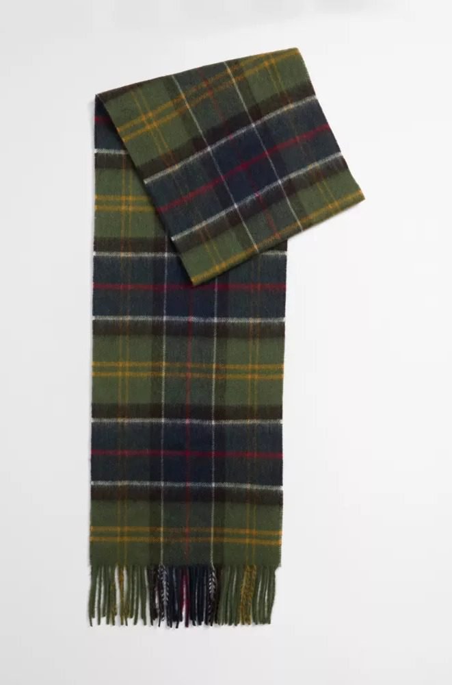 Barbour Lambswool & Cashmere Tartan Scarf