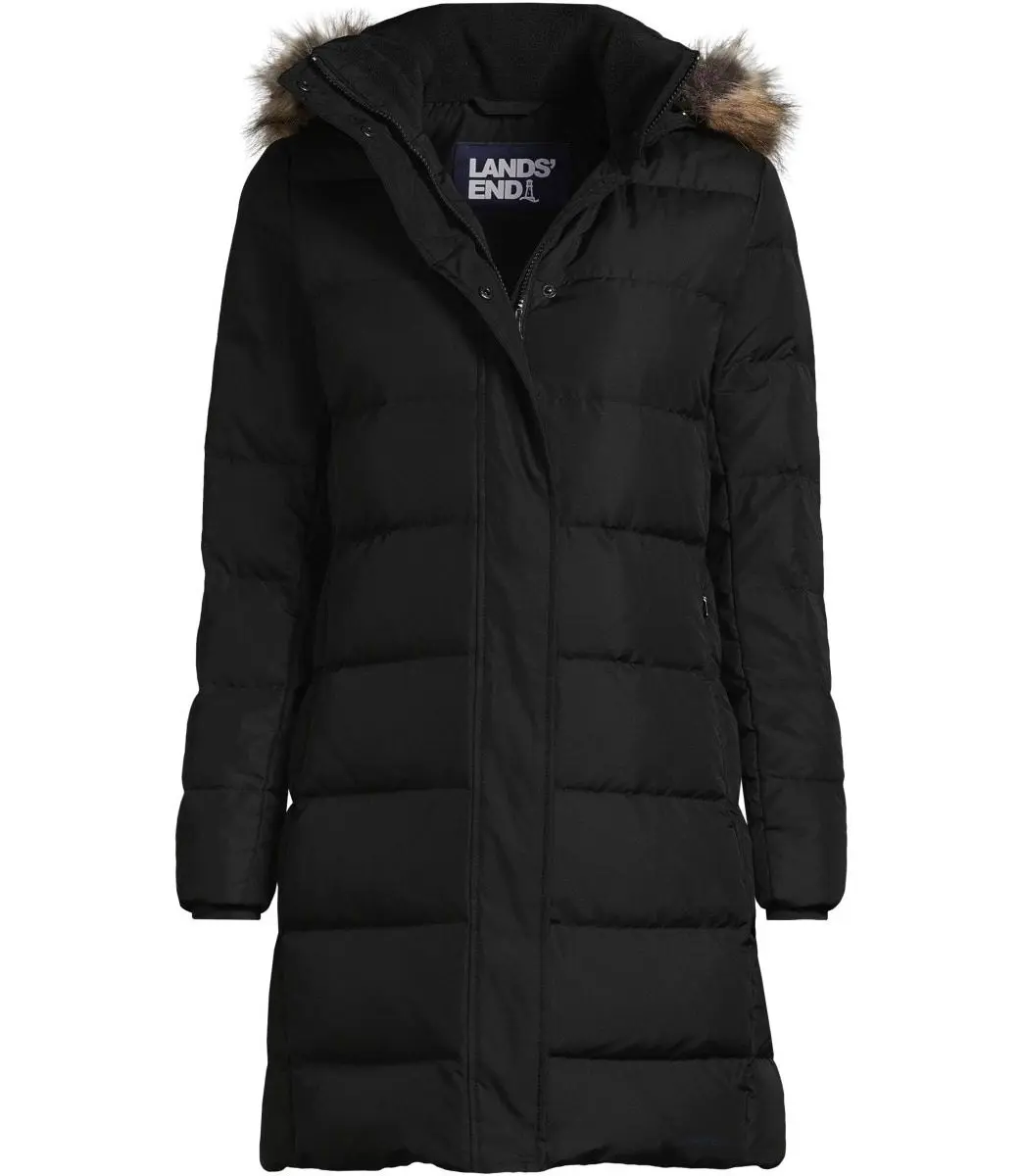 Women's Petite Max 600 Down Puffer Coat (Black)