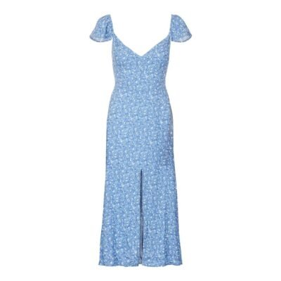 Baxley Floral Cap-Sleeve Midi Dress