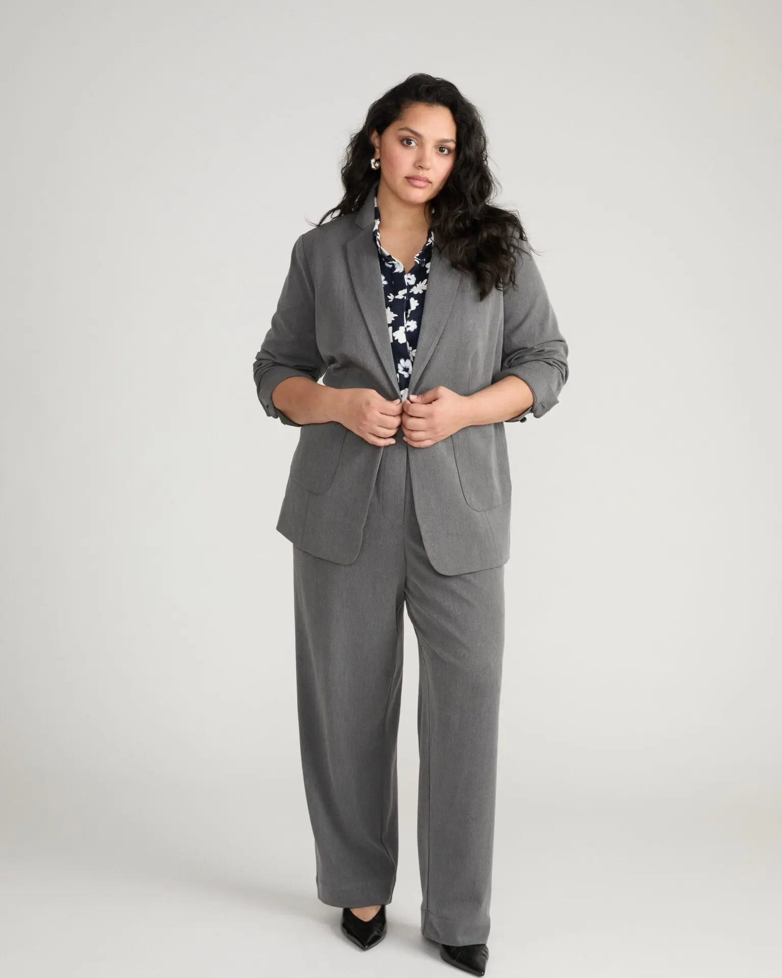 All Day Classic Blazer (Gray Heather)