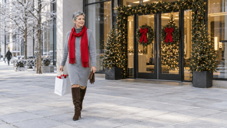 17 Christmas Day Outfits for Women Over 60 That Feel Cozy and Elegant