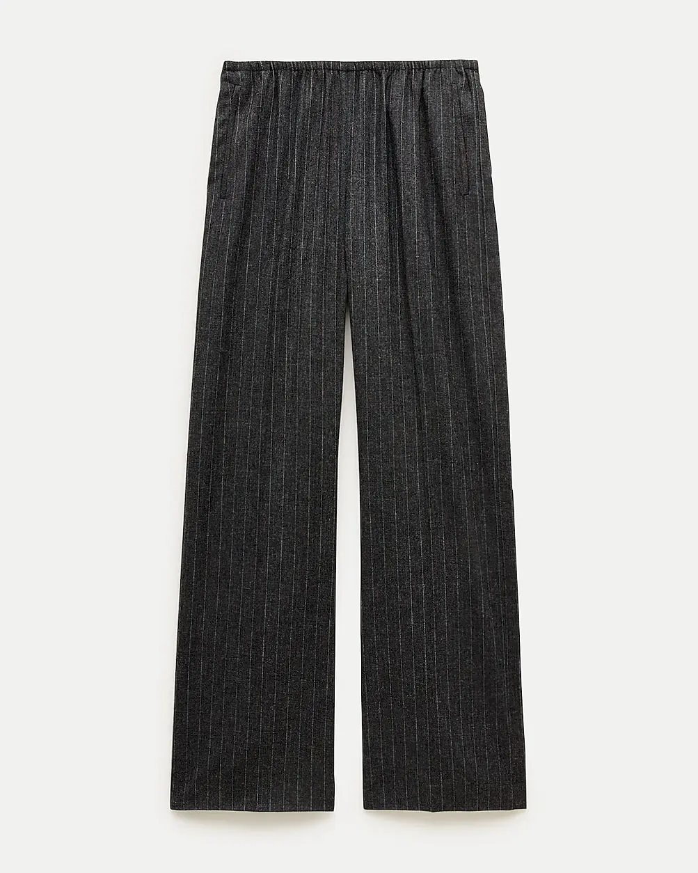 Cosmo Pant in Pinstriped Italian Wool Blend (Charcoal)