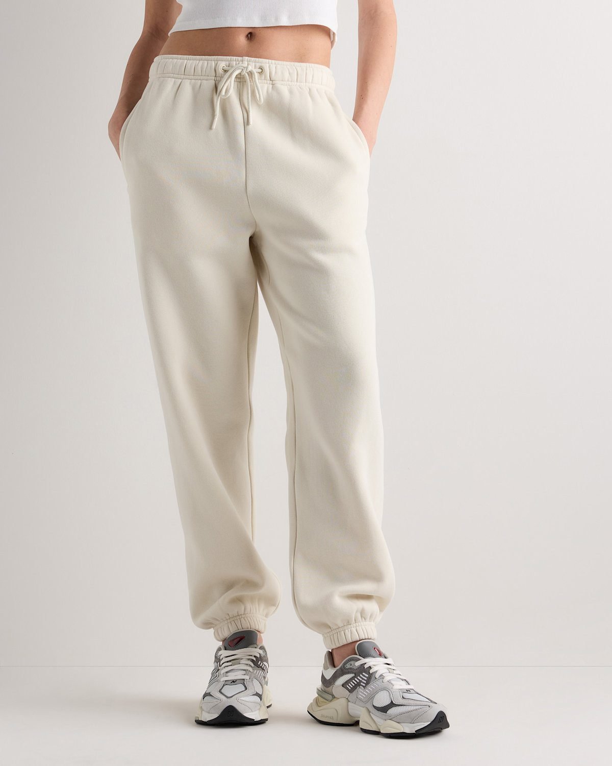 Everyday Fleece Joggers (Linen White)