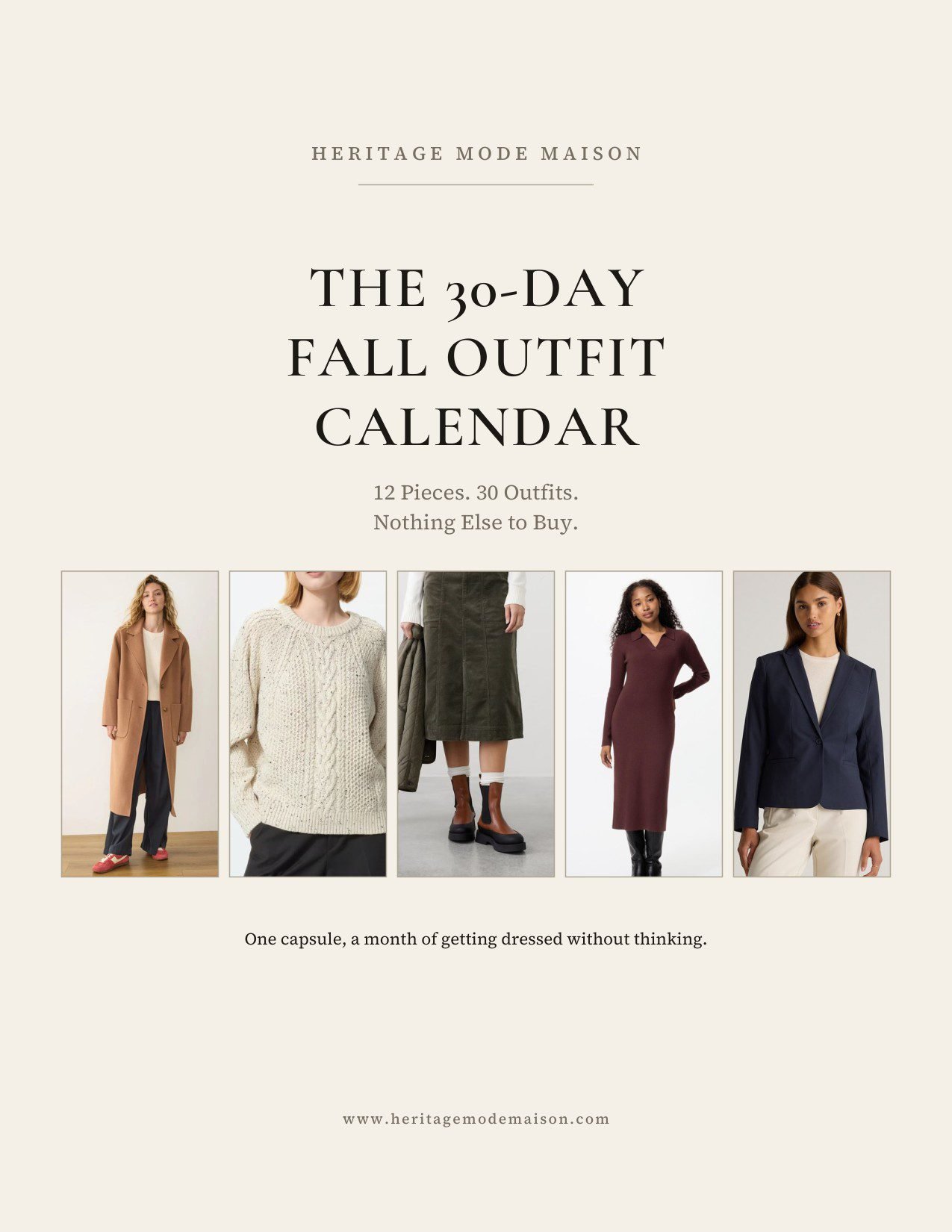 The 30-Day Fall Outfit Calendar cover
