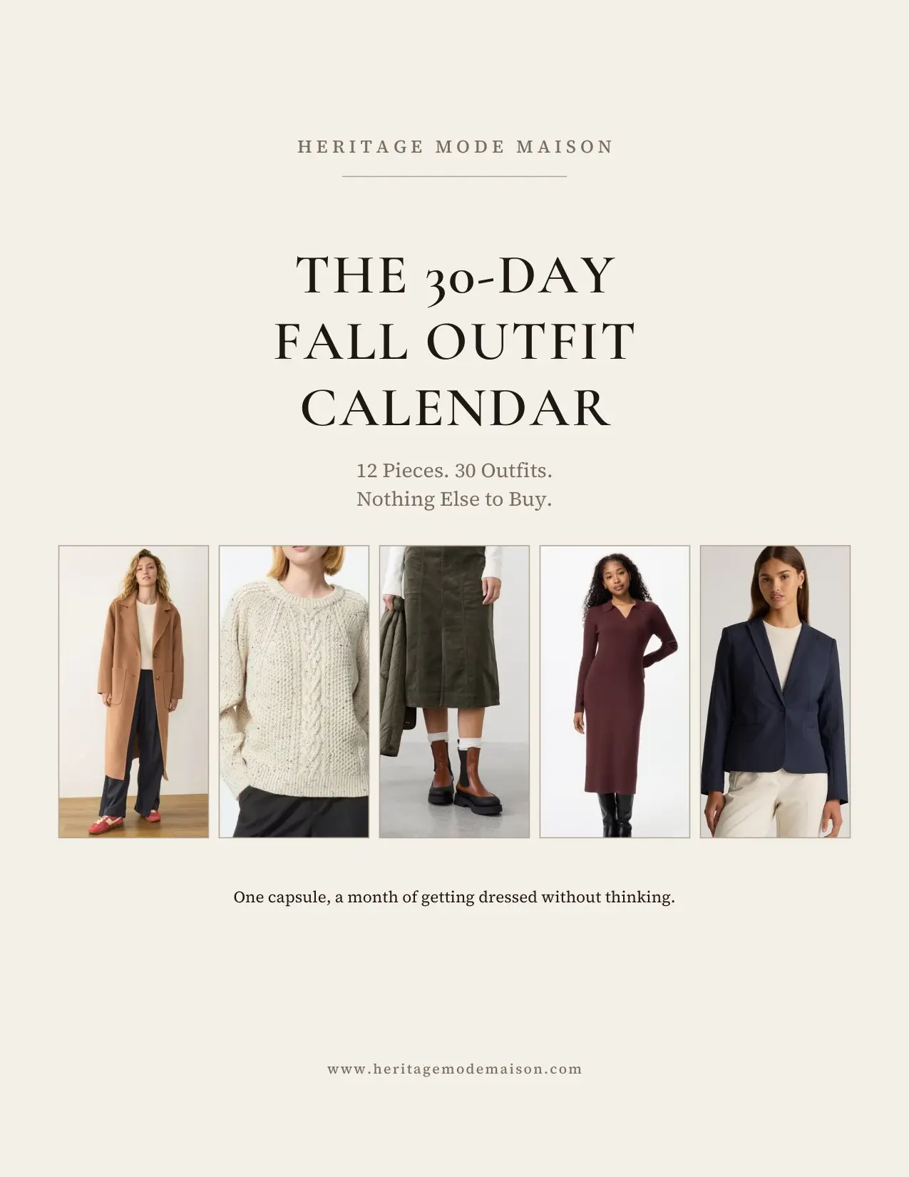 The 30-Day Fall Outfit Calendar cover