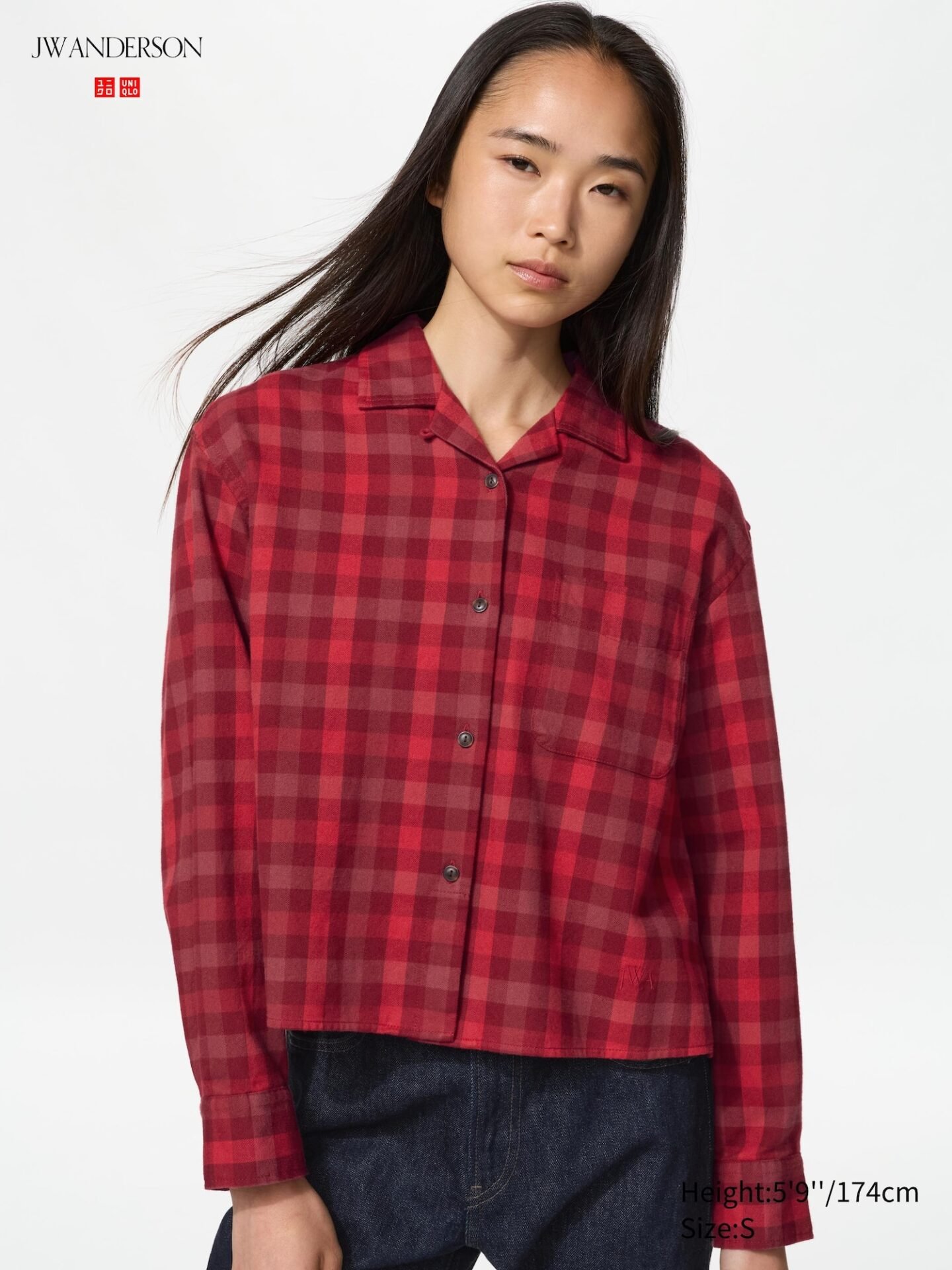 Flannel Boxy Shirt | Check (16 Red)