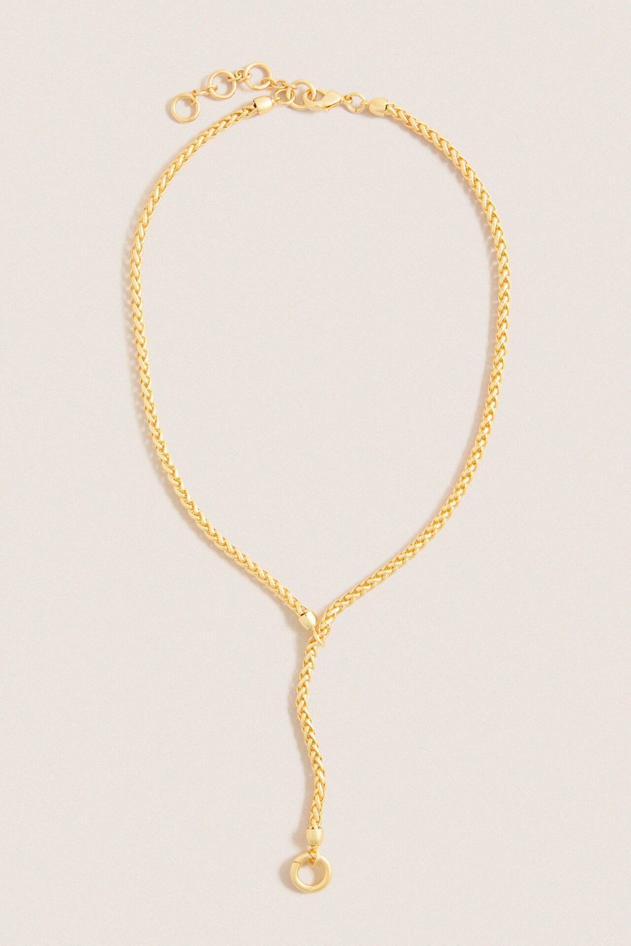 Gold Lariat Necklace