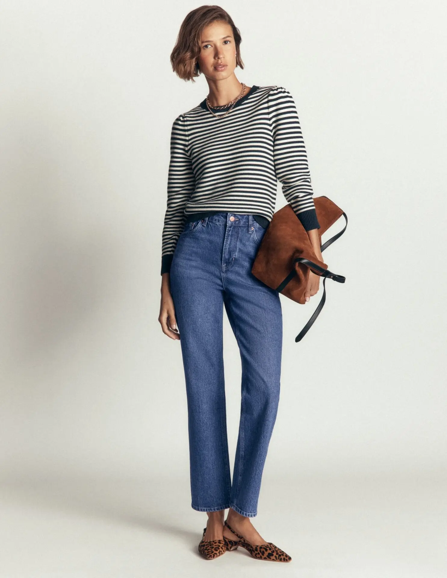 High Rise Straight Jeans (Mid Vintage)