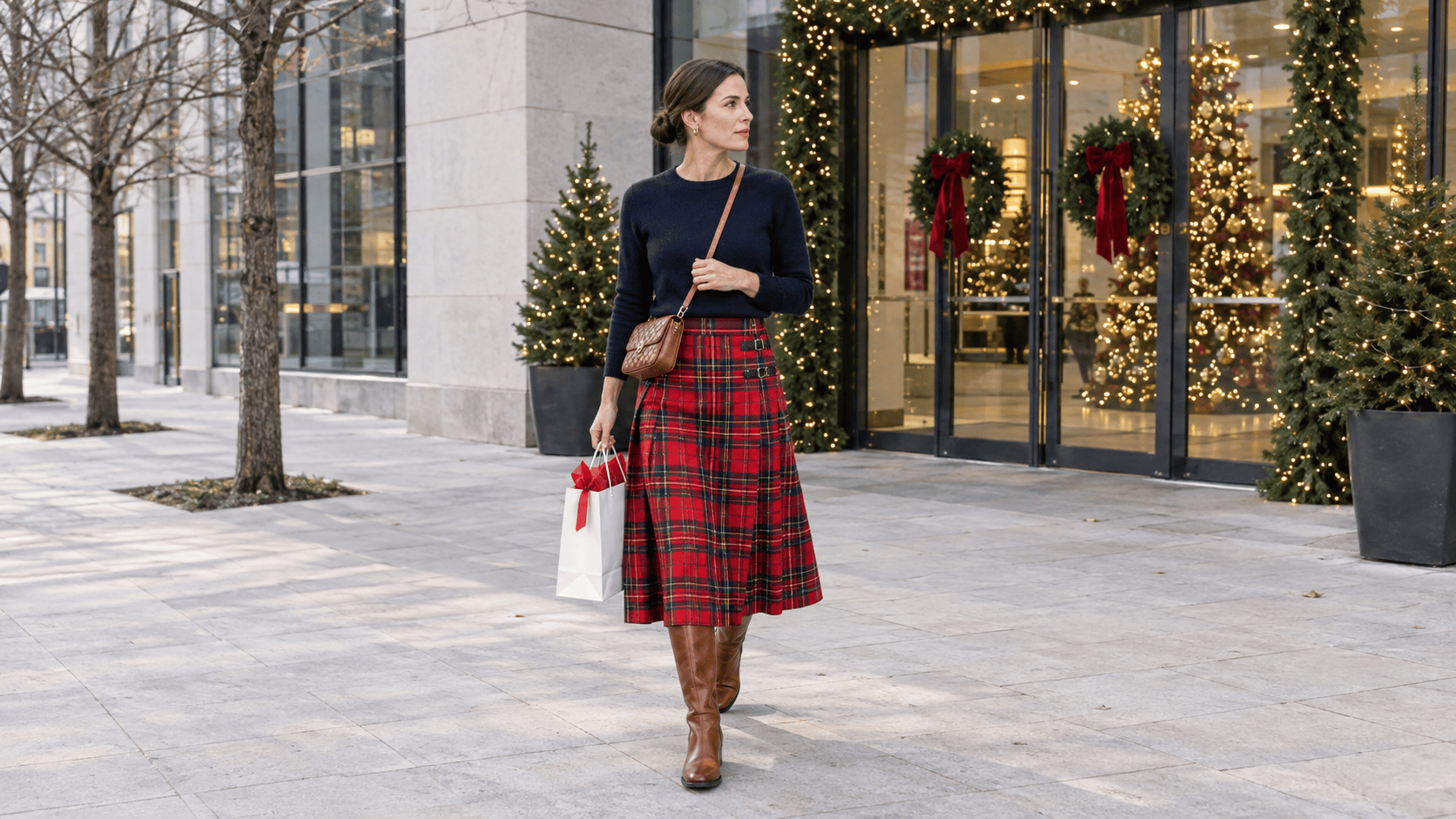 How to Style a Tartan Skirt: 12 Old Money Ways to Wear It This Christmas