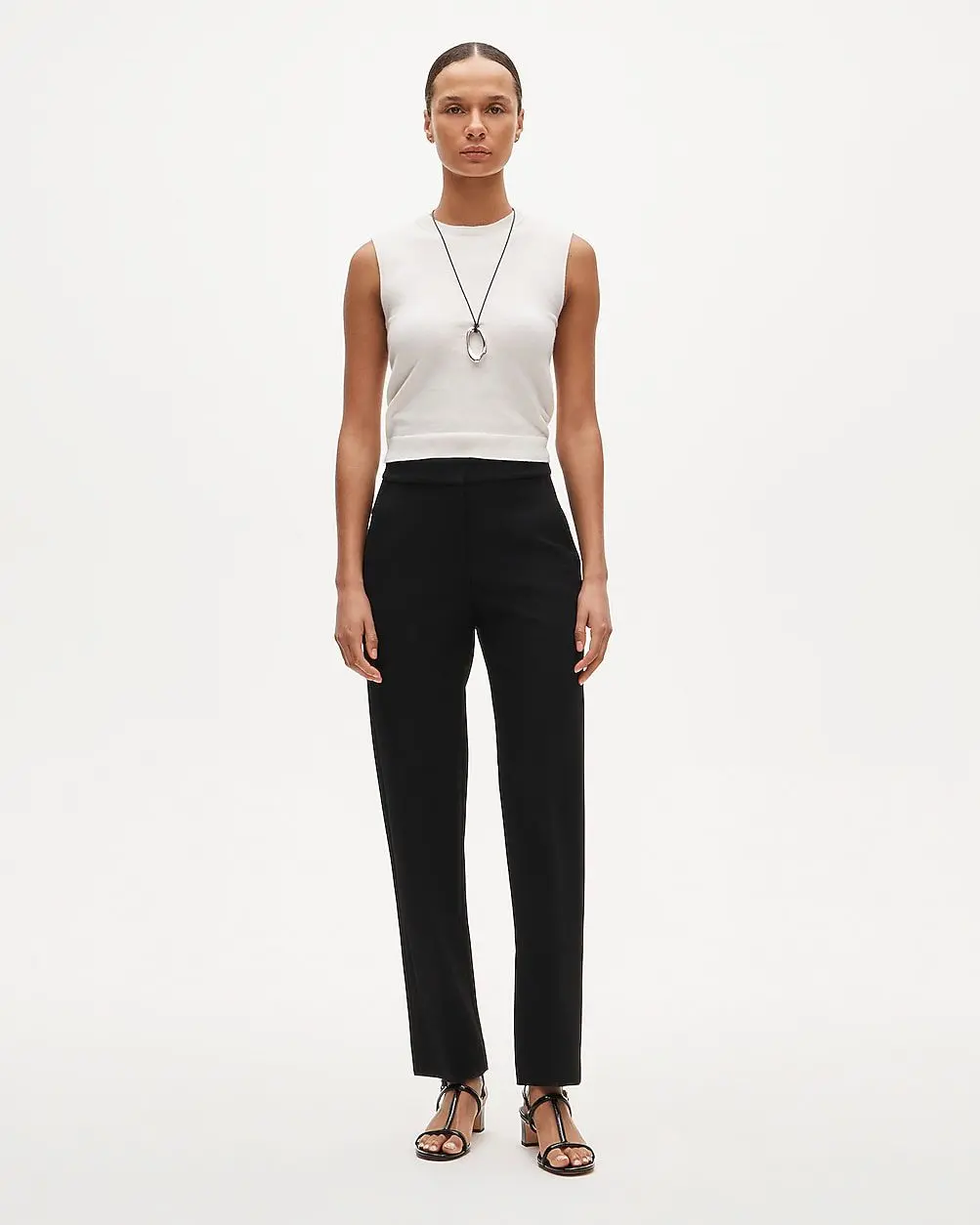 Kate Straight-Leg Pant in Four-Season Stretch (Black)
