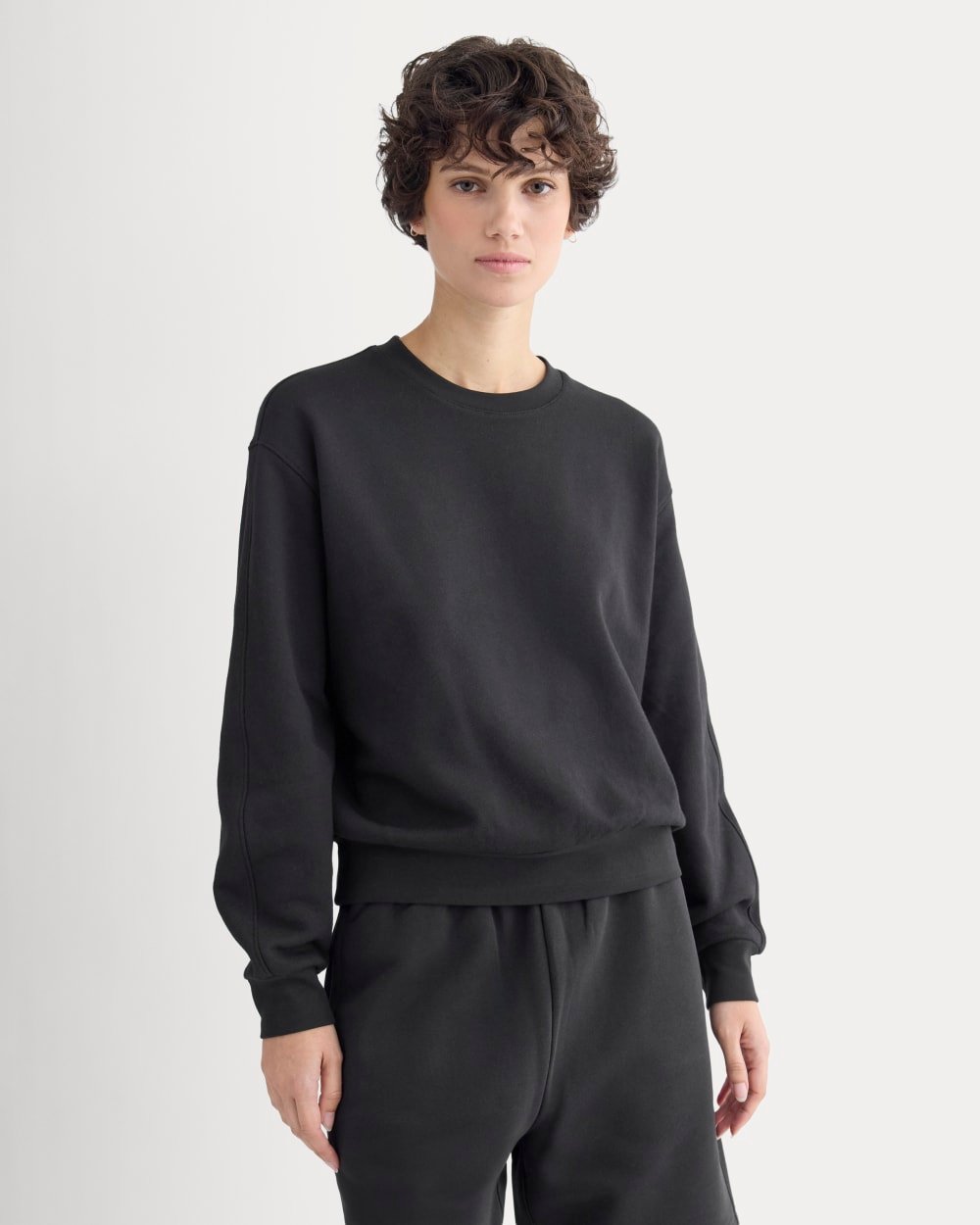 Lightweight Terry Blouson Crew (Black)