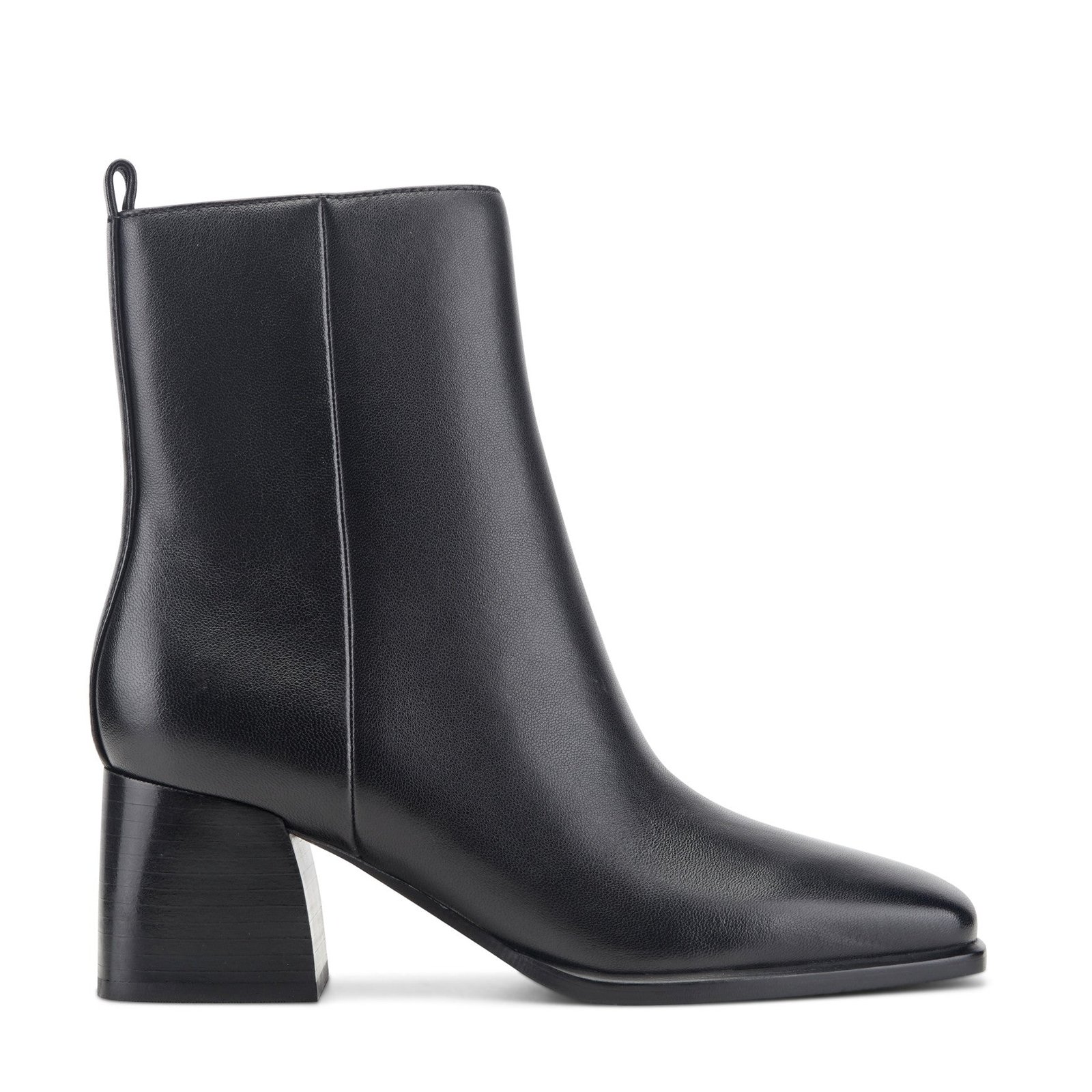 Milley Leather Ankle Bootie (Black Leather)