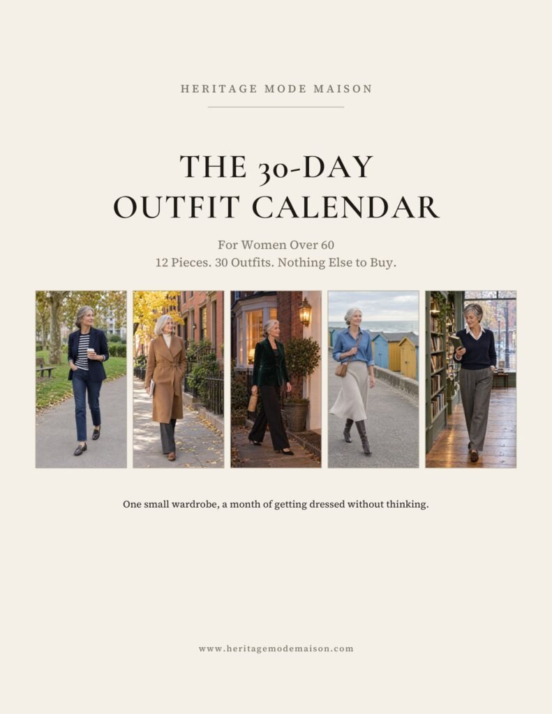 The 30-Day Outfit Calendar for Women Over 60 cover