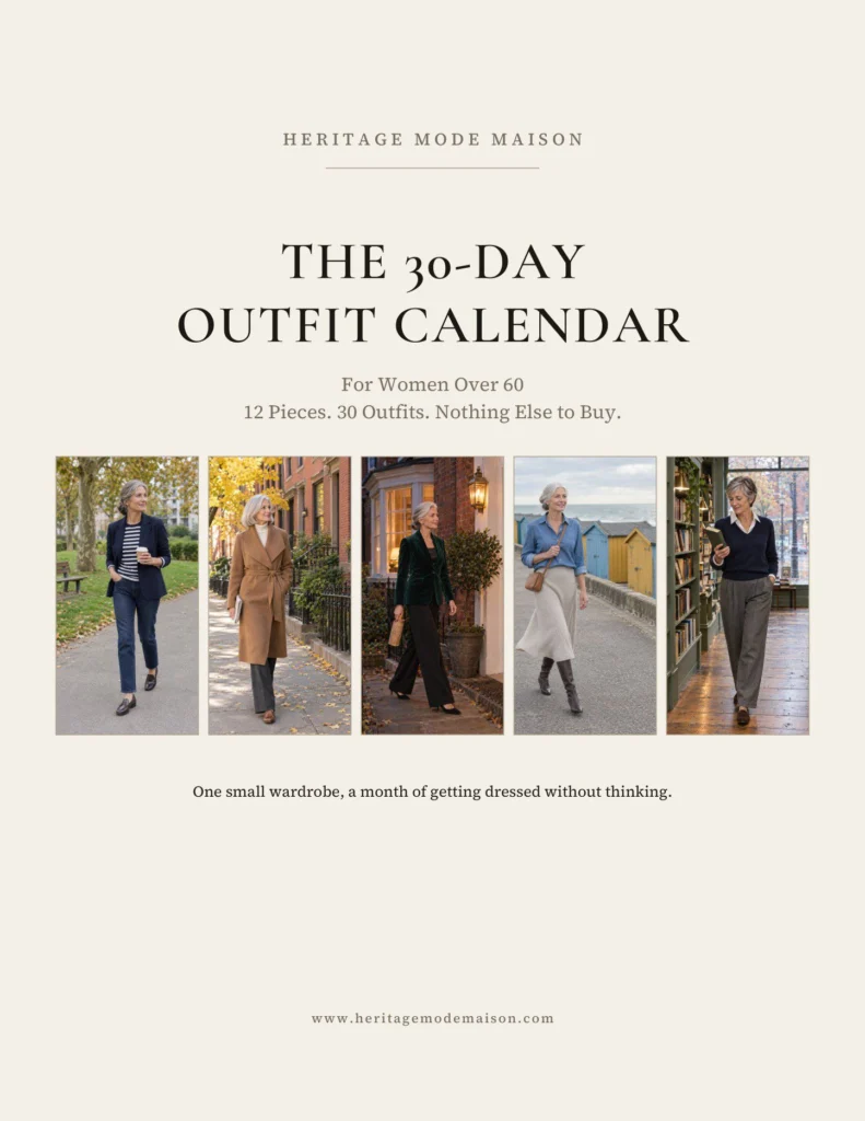 The 30-Day Outfit Calendar for Women Over 60 cover
