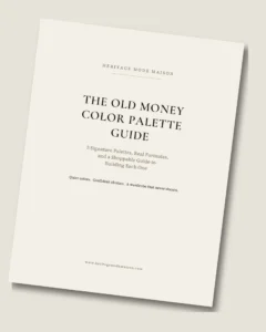 The Old Money Color Palette Guide