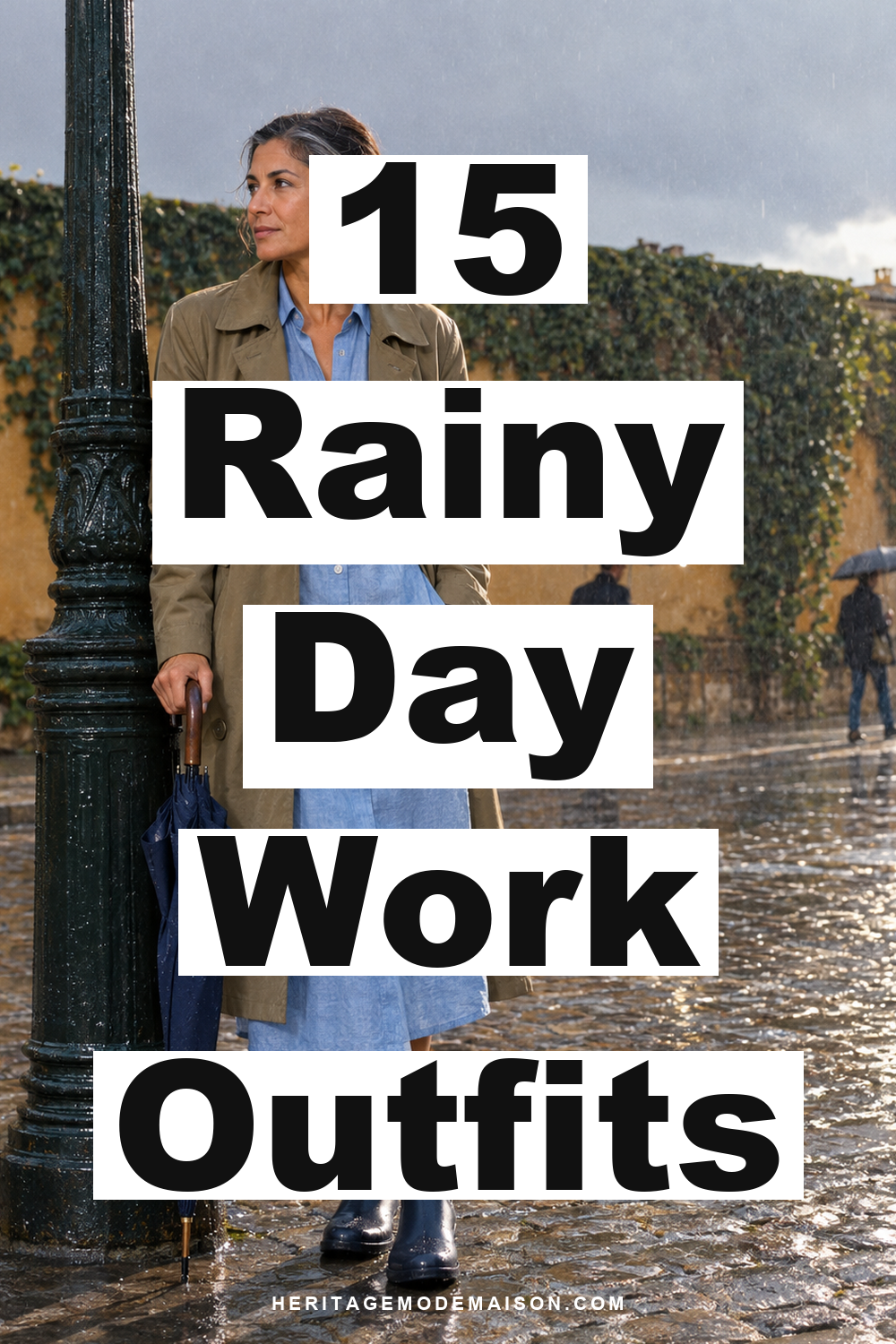 15 Rainy Day Work Outfits