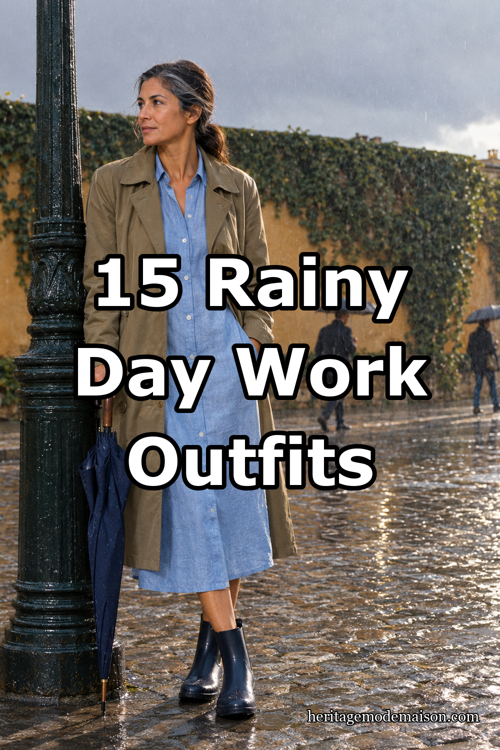 15 Rainy Day Work Outfits